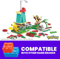 Mega Brands Wooloo in a lush country setting for imaginative play