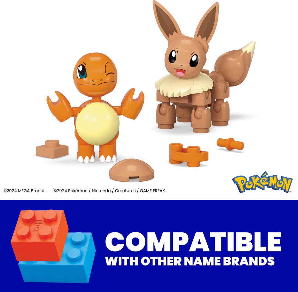 Charmander build figure ready to pose after opening the Pokeball