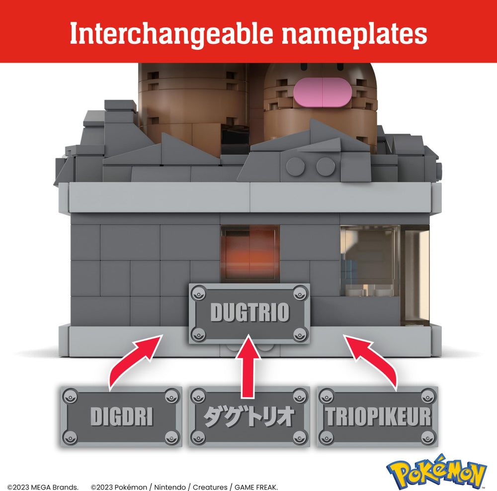Mega Brands Pokémon collection desktop display enhances shelf presence