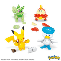 Mega Brands Quaxly Paldea figure, poseable for imaginative storytelling.