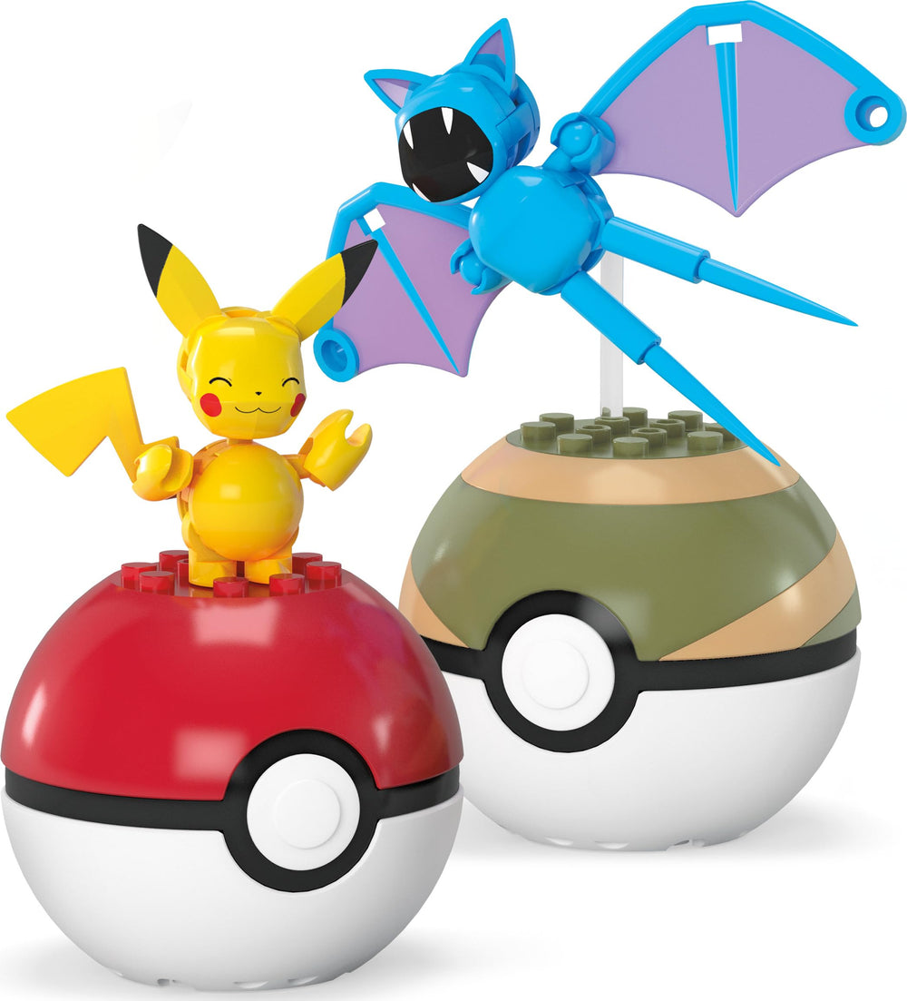 MEGA Pokémon Poké Ball set for authentic pretend play and easy storage.