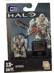 Mega Construx Halo Heroes Series 18 Atriox figure suited for battle-ready displays and storytelling.
