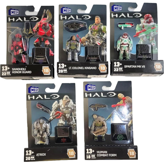 Mega Construx Halo Heroes Series 18 Sangheili Honor Guard figure ready for display and dynamic poses.