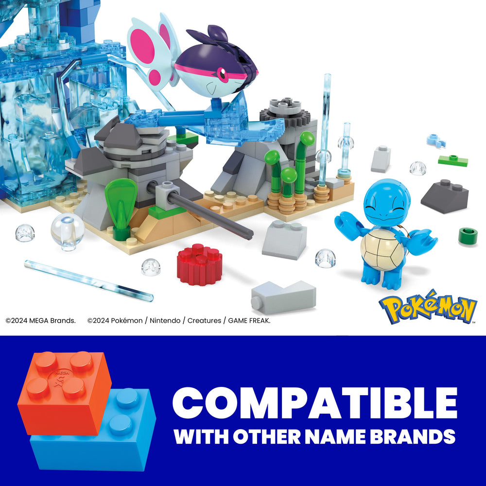 Finneon poseable figure from MEGA Pokémon Aquatic Adventure adds swimming poses