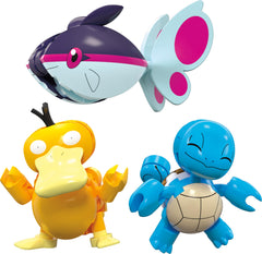 Psyduck buildable figure by MEGA Pokémon Aquatic Adventure near the shore