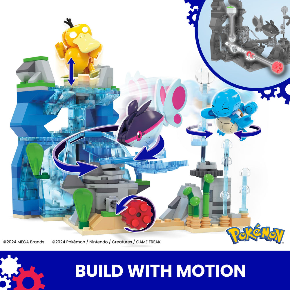 Squirtle poseable figure from MEGA Pokémon Aquatic Adventure for adjustable poses