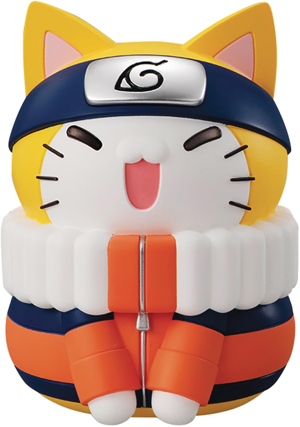 Megahouse Nyaruto Naruto Uzumaki figure front view ideal for display.