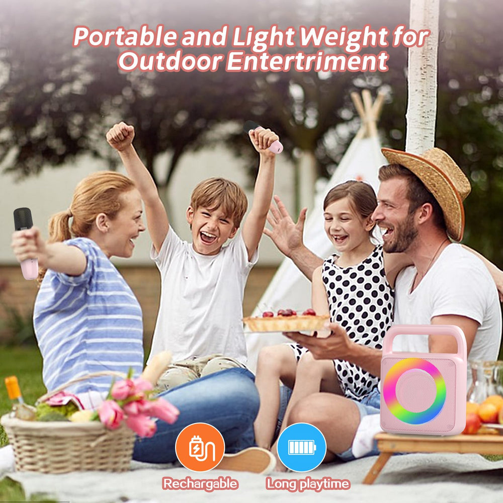 MEGUO M56PRO portable design with a sturdy handle for outdoor use.