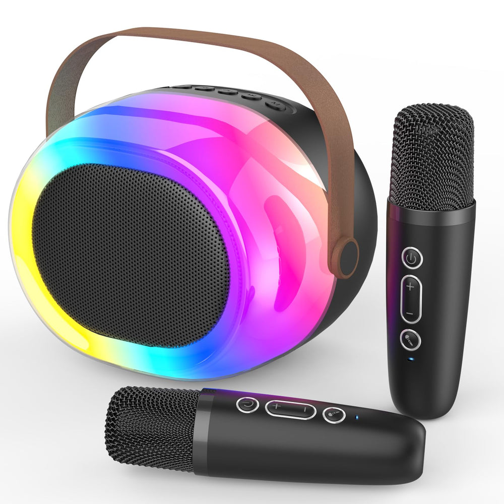 MEGUO karaoke machine for adults with compact design and 12W sound for parties.