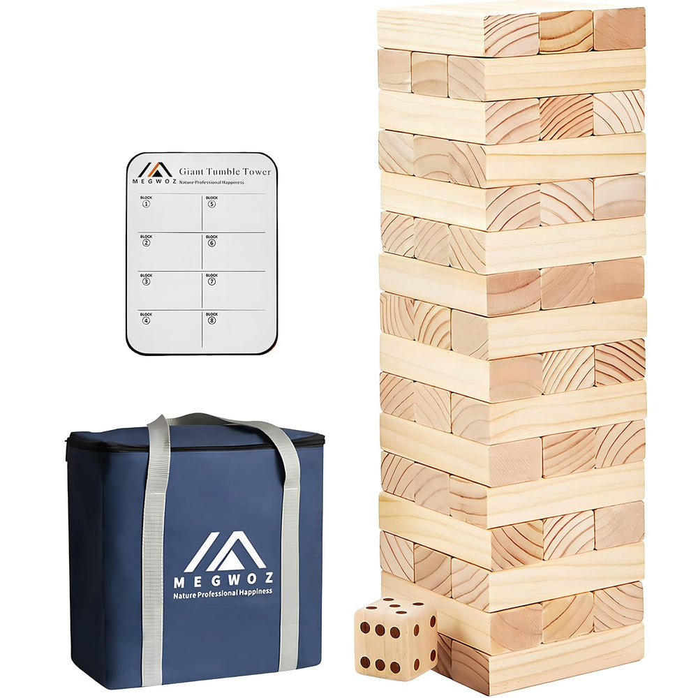 Megwoz giant tumble tower blocks set for family game night