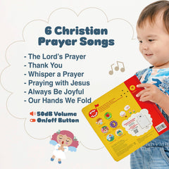 Bright illustrations on MEHMEH Pray with Jesus capture attention during story time