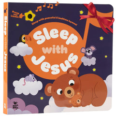 MEHMEH Sleep with Jesus book cover, a durable bedtime companion for toddlers' nightly routines.