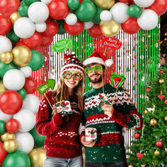 MEHOFOND Christmas photo booth props for lively holiday moments.