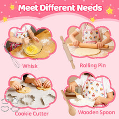 MEIDAYAI oven mitt and hot pad protect hands during pretend baking.