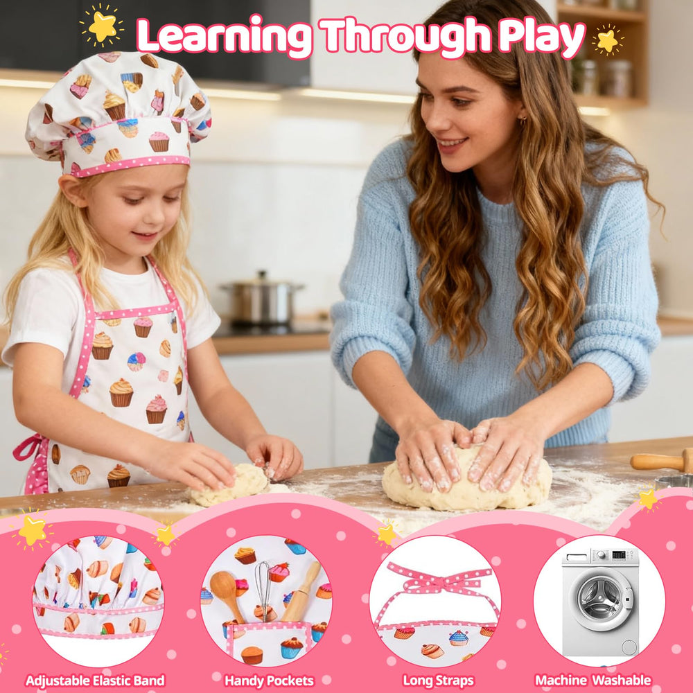 MEIDAYAI wooden spoon and rolling pin support tactile cooking play.