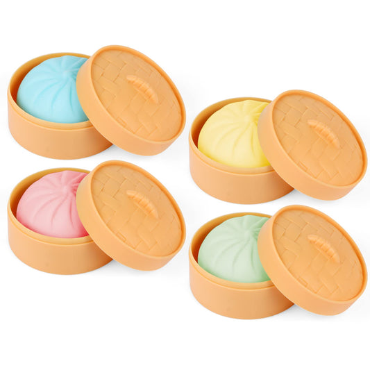 MEIEST dumpling stress ball yellow for sensory focus and calm.