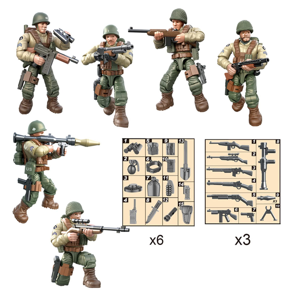 MEIEST mini-figures being assembled for easy building fun.
