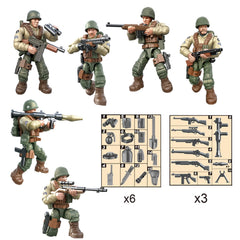 MEIEST mini-figures being assembled for easy building fun.