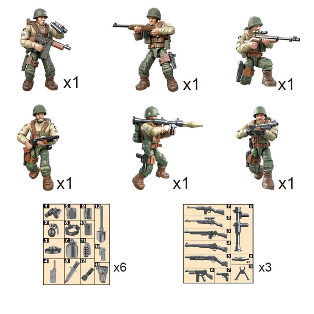 MEIEST army props collection highlighting armor, shields, night vision gear.