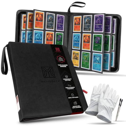 MEIYODECK Toploader Binder stores 252 cards for organized collections