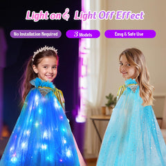 Meland cape with sequin stars and moons for ethereal magic