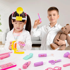 Meland Doctor Kit otoscope with light for authentic patient examinations during pretend play.