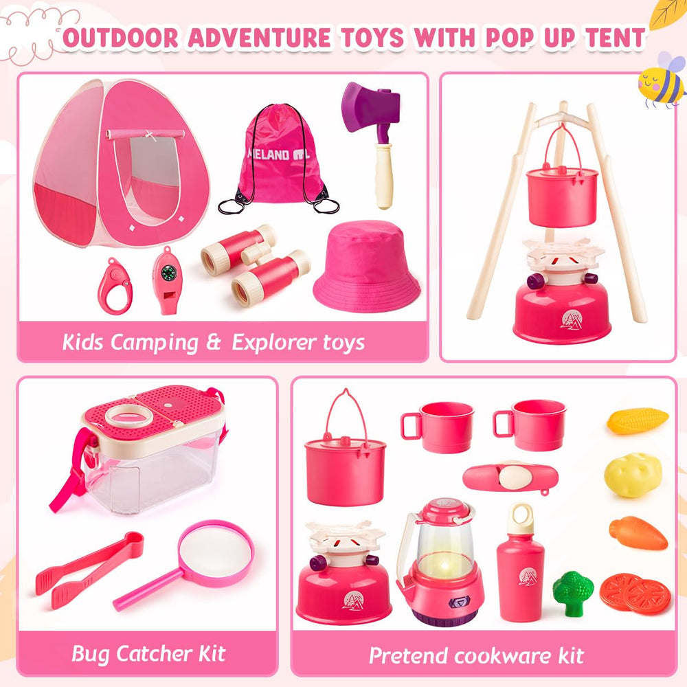 Meland 2-in-1 lantern-flashlight provides versatile light for indoor or outdoor pretend camping.
