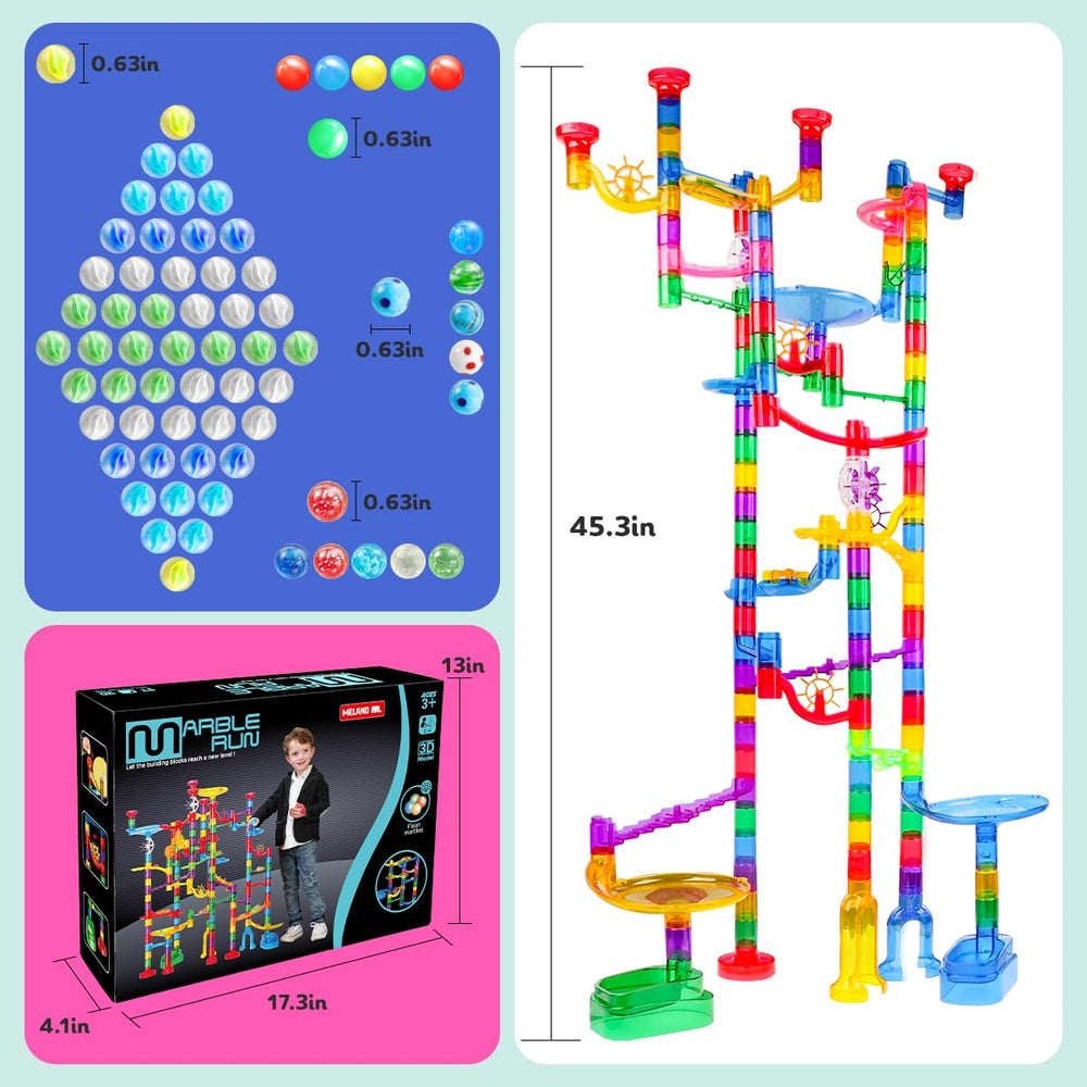 Meland Marble Run stands tall up to about 70 cm.