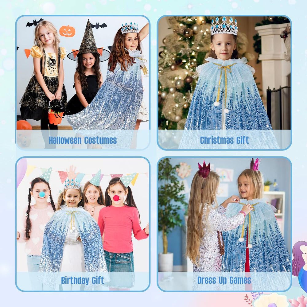 Meland mermaid bag and jewelry enhance dress-up outfits.
