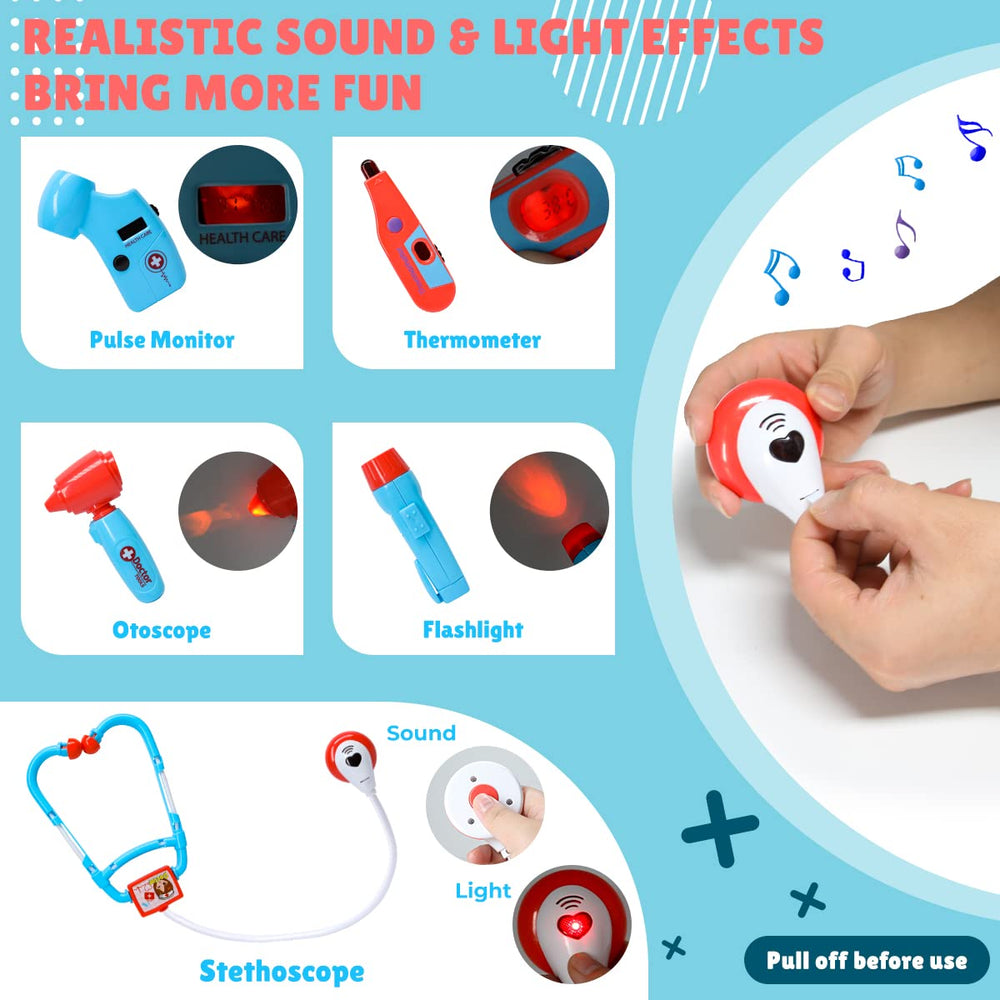 Meland pediatric thermometer for authentic temperature checks during role play