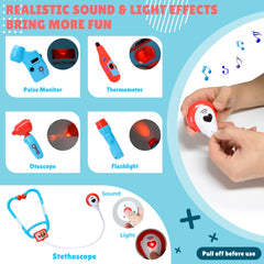 Meland pediatric thermometer for authentic temperature checks during role play