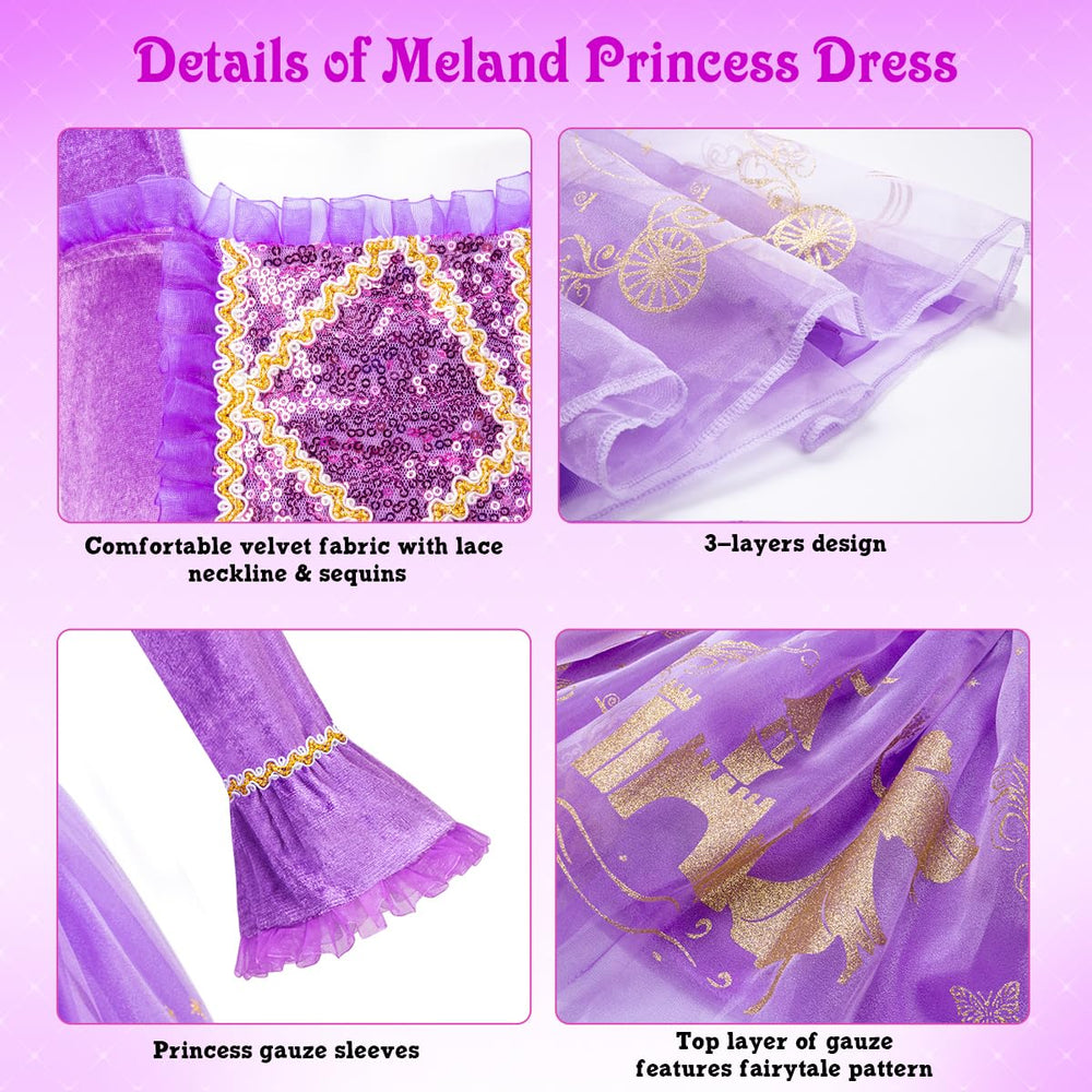 Meland Princess Crown adds regal sparkle for pretend royal moments.