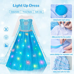 Meland Princess Dress elastic waistband ensures comfortable all-day wear