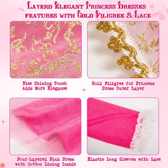 Meland Princess Dress off-shoulder design for comfortable wear