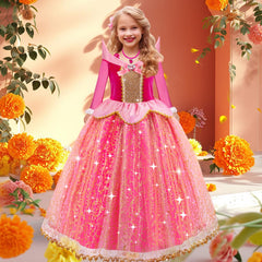 Meland Princess Dress pink purse complements the ensemble