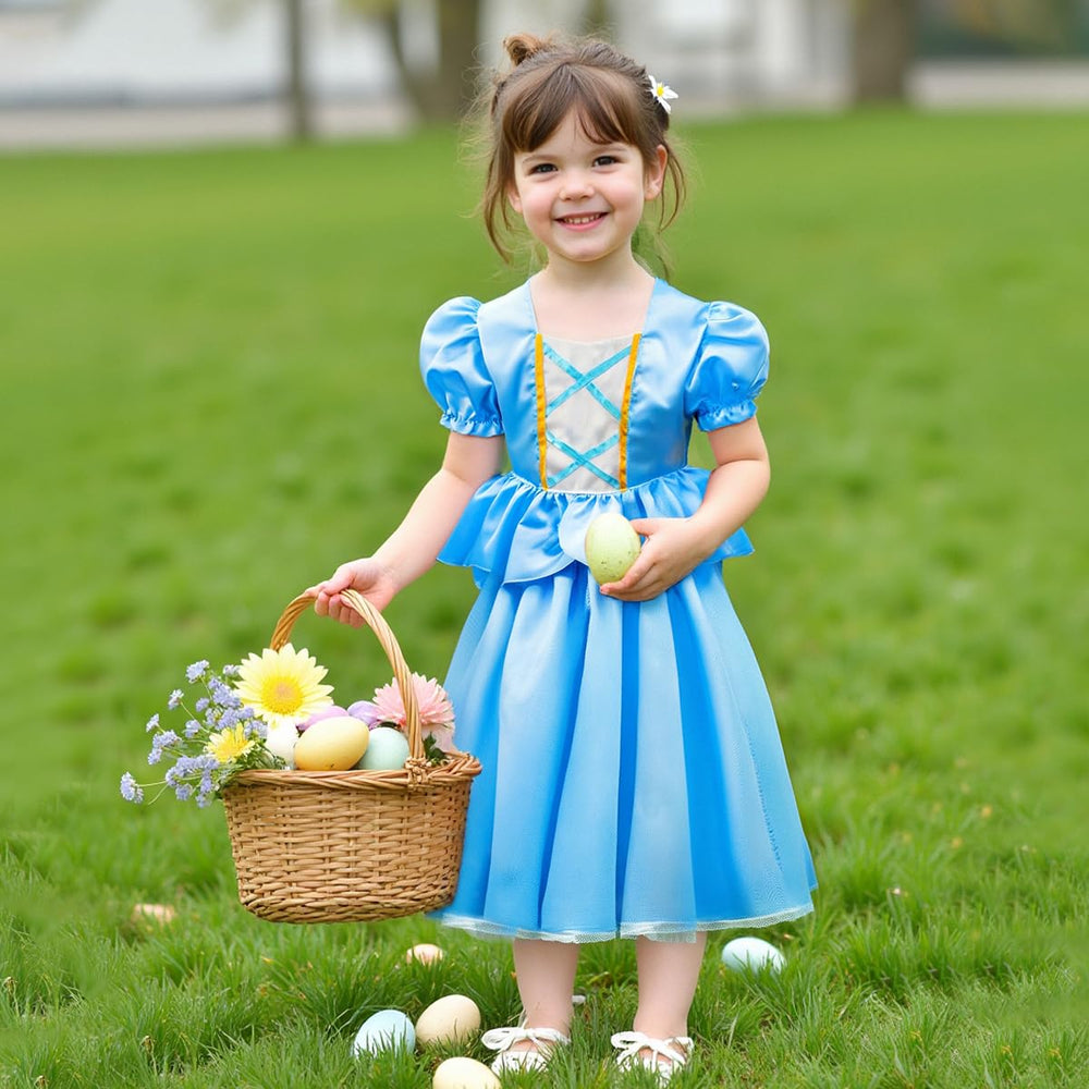 Meland princess dress set skirt with elastic waistband for comfortable wear.