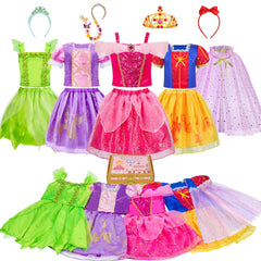 Meland Princess Dress Up Trunk with four color tops for imaginative play