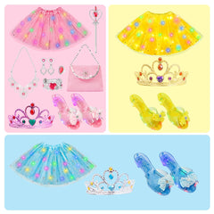 Meland glittery jewels and purse to complete royal dress-up looks.