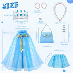 Meland Princess ring and necklace coordinate with cape for royal looks.