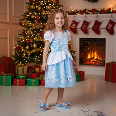 Meland Princess Shoes Anti-slip Pink Sparkle for safe, stylish steps