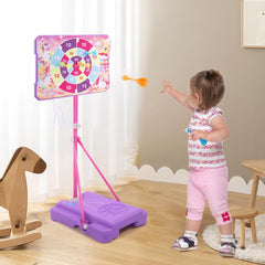 Meland sturdy triangular base and steel uprights enhance stability during play.