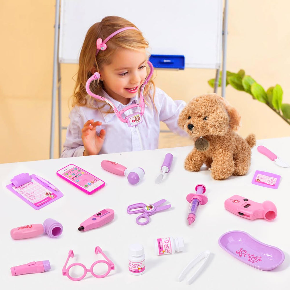 Meland doctor coat and hat enhance role-play dress-up