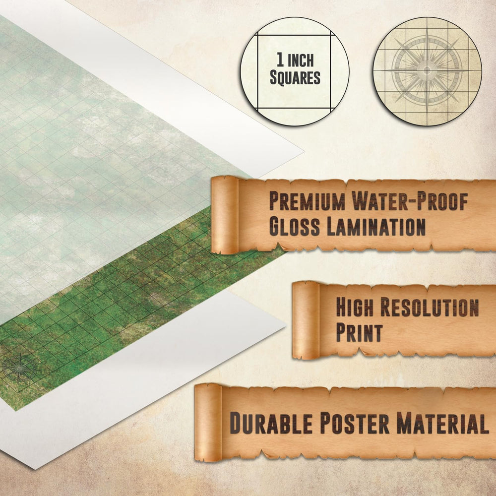 Melee Mats DND map starter beach setting for dynamic encounters.