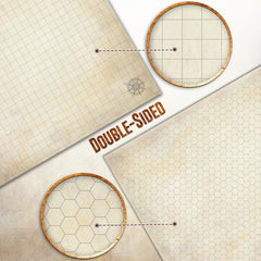Melee Mats DND Map Starter Set includes markers and dice ready for on-the-go sessions.