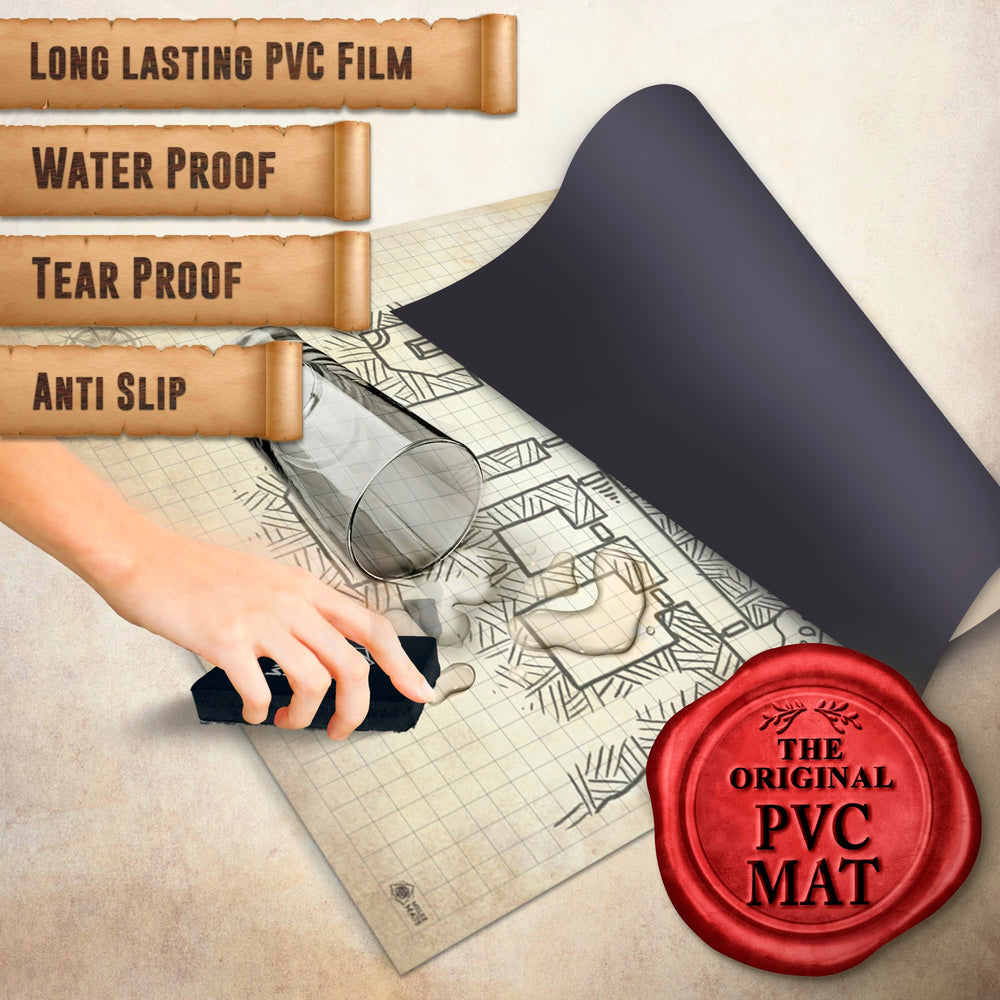 Melee Mats travel tube doubles as a portable carry case