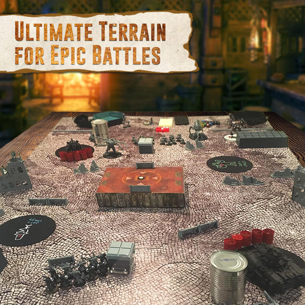 Melee Mats rolled compactly for easy transport to game nights.