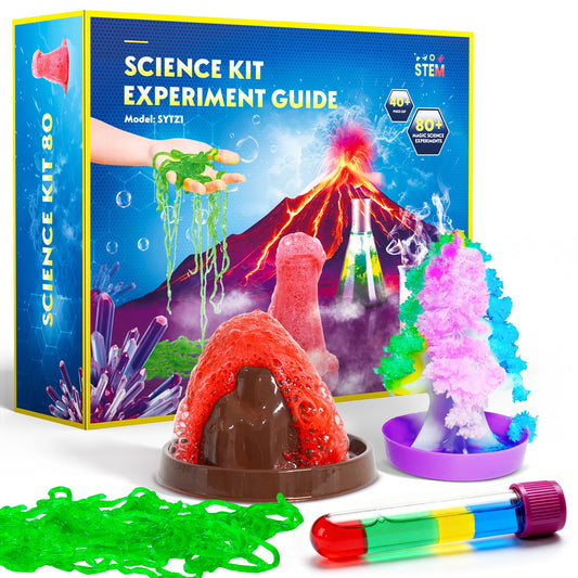 Melican 80+ Science Kit box for curious kids, ready to start hands on learning.