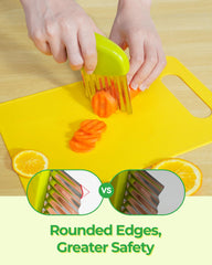 Melican knives show plastic and wooden options for durable, age-appropriate play.
