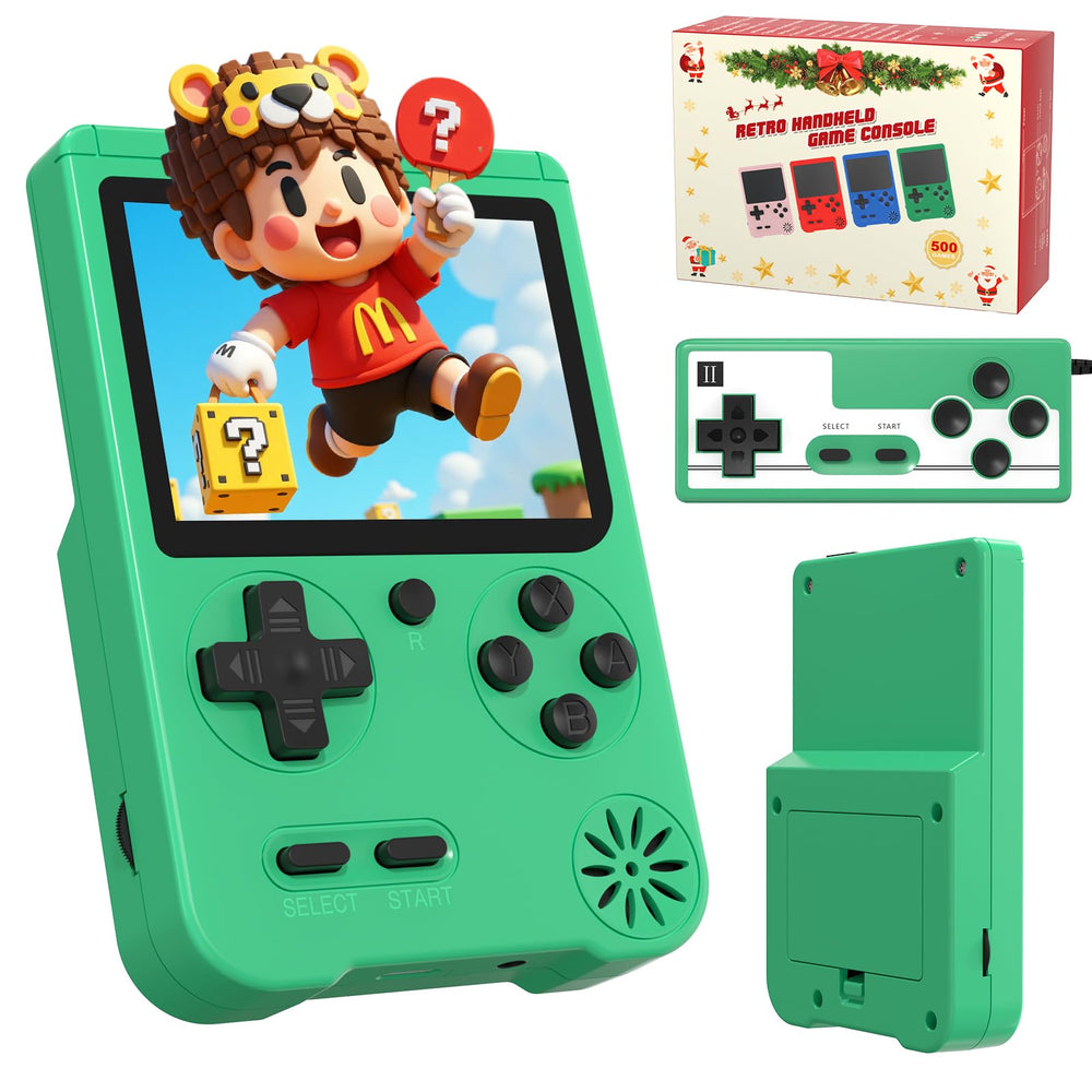 Meliif Retro Handheld Console front view on the go for portable fun