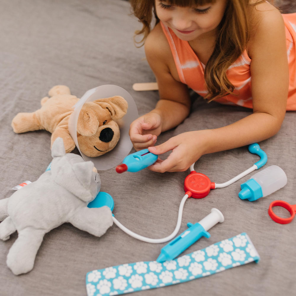 Melissa & Doug plush cat ready for pretend clinic appointments